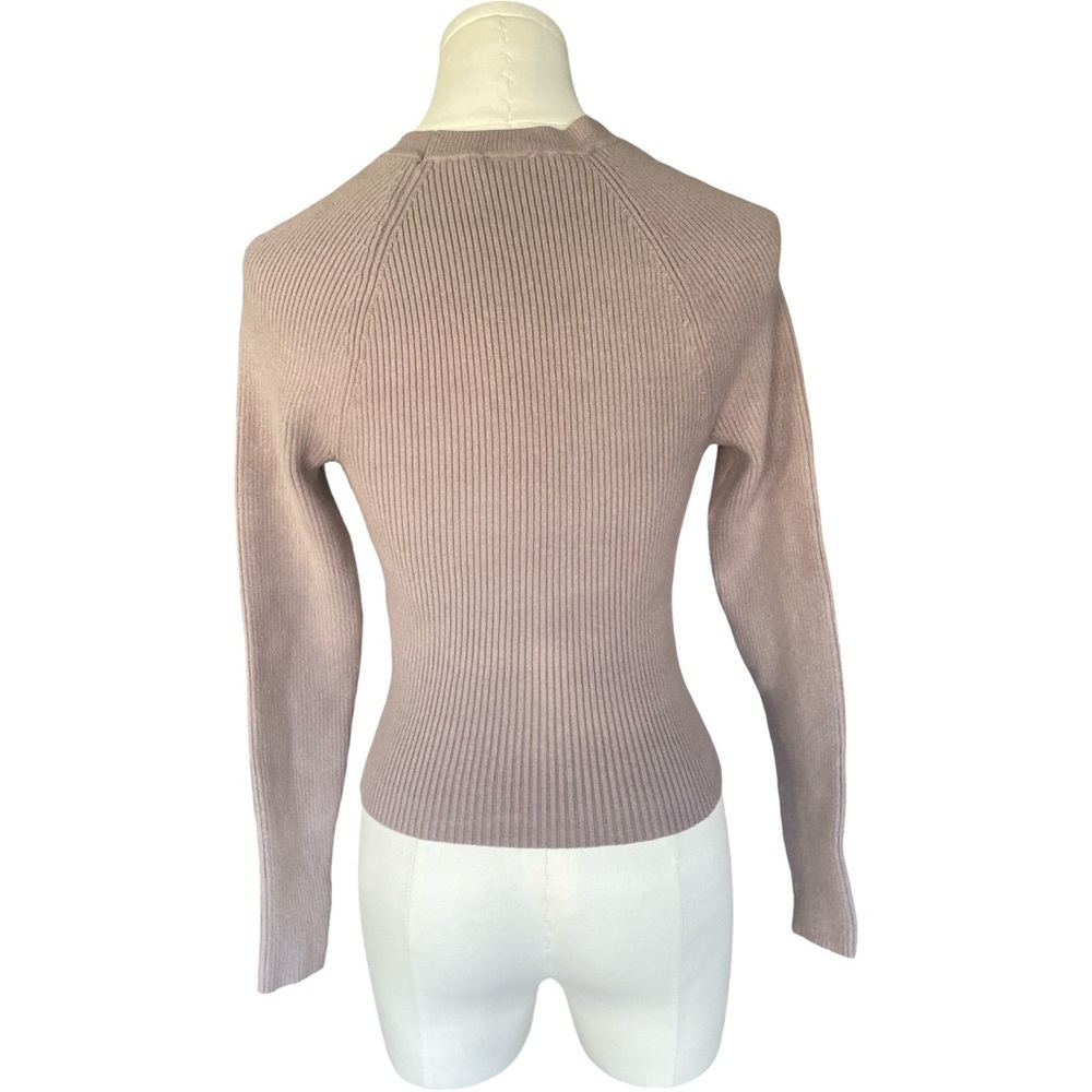 Abercrombie & Fitch Ribbed Cutout Long Sleeve Top Women’s Small - Picture 5 of 8